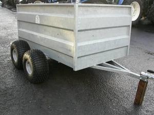 Remolque de Plataforma Plana de 5.5m x 2.2m, Capacidad de Carga de 1001-2000kg, Acero Galvanizado, Eje Doble, Remolque Utilitario para Transporte de Carga - Product Image 2