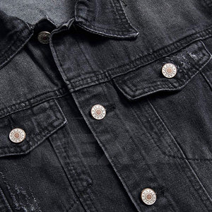 Veste en jean pour hommes Offre Spéciale teinte unie veste en jean pour hommes confortable veste en jean pour hommes sur mesure veste en jean pour hommes - Product Image 4