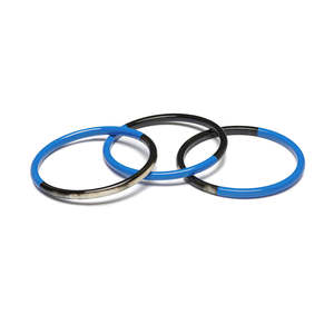 Set of Three Slim Brown Eco Friendly Buffalo Horn <b>Bangles</b> Handmade Polished Finish Classic Everyday Fashion Wear - Product Image 3