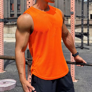 Débardeurs de sport avec logo personnalisé pour hommes, vêtements de sport, débardeur de gymnastique à la mode pour hommes, stringer, fitness - Product Image 5