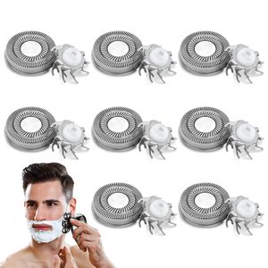 Cabezal de Repuesto para Afeitadora de 8 Piezas, Afeitadora Eléctrica Recargable por USB con Cuchillas Dobles y Triples, para Uso en Cuerpo y Rostro, Lavable - Product Image 1