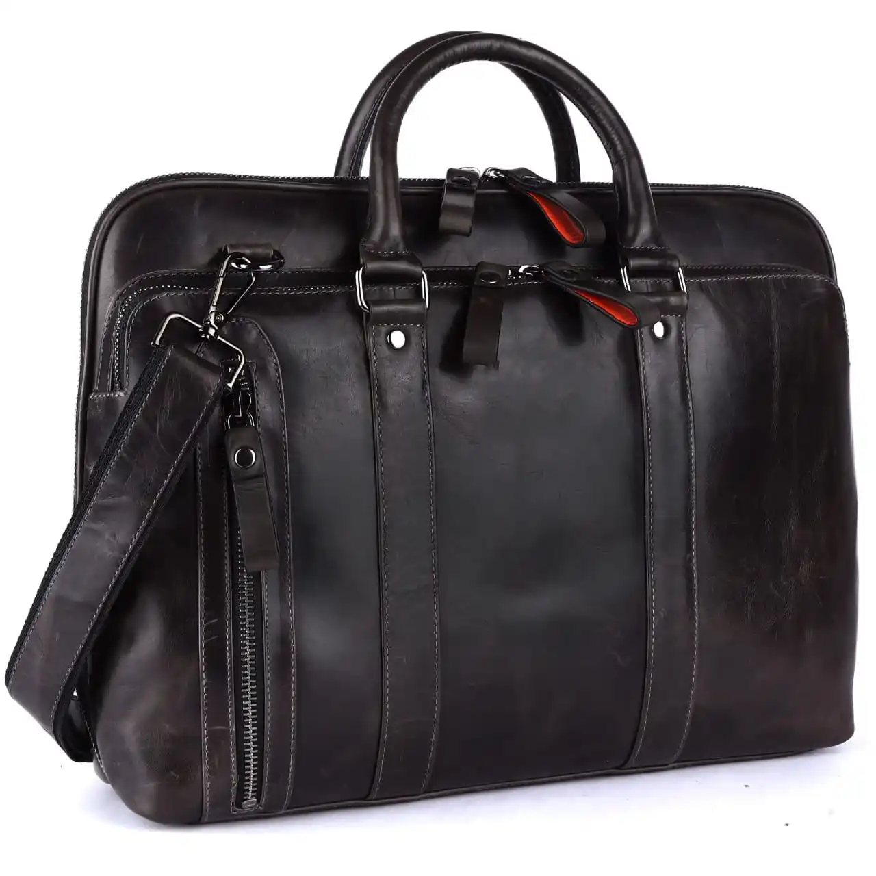 Wholesale Supply Briefcase Genuine Leather Business Bag, Office Bag, Handbag, Laptop Bag for Men