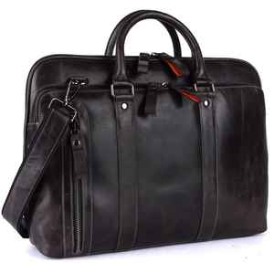Fourniture en gros mallette en cuir véritable de haute qualité sac à main et de bureau unisexe élégant étui pour ordinateur portable pour hommes et femmes - Product Image 1
