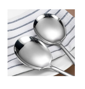 Cucharas de boda de cubiertos diarios de acero de aspecto Premium para ajustes de mesa decorativos de proveedor indio - Product Image 5