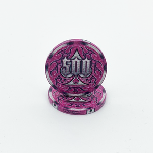 ถาดใส่ชิปโป๊กเกอร์เซรามิกแบบปรับแต่งได้ หลายสี 10 กรัม 40 มม. วัสดุดินเหนียว ดีไซน์หรูหราไม่ซ้ำใคร พร้อมโลโก้ สำหรับใช้ในคาสิโน - Product Image 3