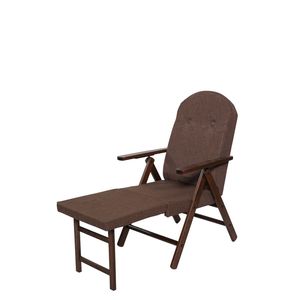 Mejor sillón Amalfi con reposapiés-Marco de madera de haya, espuma en forma, cubierta de polialgodón-Diseño tradicional italiano - Product Image 5