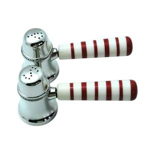 ชุดเรซิ่นไม้และทองเหลืองพร้อมเกลือและพริกไทยชุบเงินราคาถูกสำหรับร้านค้าและตลาดต่างประเทศ - Product Image 3