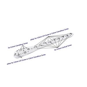 Ensemble de plaques de verrouillage pour fémur proximal, 14 pièces, 7 gauche, 7 droite, instruments chirurgicaux orthopédiques vétérinaires en acier inoxydable - Product Image 6