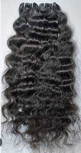 Extensions de cheveux Remy indiens bruts bouclés non traités, paquets de cheveux de grade 1 de style vague naturelle - Product Image 3