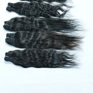 Virgen cruda India cutícula alineada 100% Natural sin procesar extensiones de cabello Remy trama doble suelta onda profunda negro mujeres onda - Product Image 2