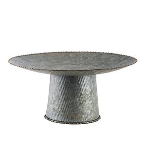 Rustic Galvanized Metal <b>Cake</b> <b>Stand</b> Set of 3 Cupcake <b>Stand</b> Rustic Round Dessert - Product Image 2