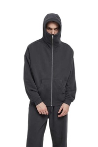 เสื้อมีฮู้ดแบบซิปของผู้ชายเสื้อโค้ทสเวตเตอร์มีฮู้ดแบบเต็มซิปสำหรับผู้ชายปรับแต่งโลโก้และสีได้ - Product Image 2