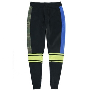 Pantalon de survêtement vintage taille haute pour homme sur mesure 100% coton/polyester pantalon de survêtement décontracté bas côtelé 2 poches - Product Image 2