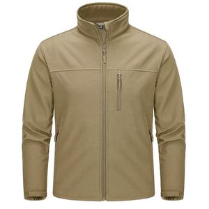 Chaqueta Softshell Personalizada para Hombre 2026 con Cuello Alto, Abrigo de Invierno de Alta Calidad con Diseño de Logotipo, Largo y con Proceso de Recubrimiento - Product Image 4