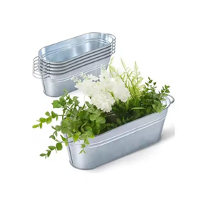 Nouveau design de jardinières murales galvanisées suspendues en métal pour la décoration intérieure Pots de fleurs au prix de gros - Product Image 2