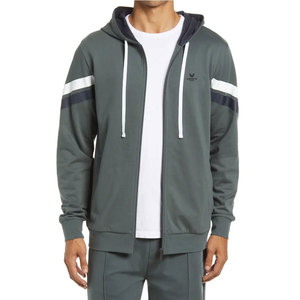Vêtements de rue de haute qualité sur la taille en gros à capuche vêtements de mode homme sweats à capuche à fermeture éclair vierges - Product Image 2