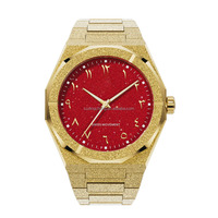 Montre de luxe pour homme, style PR, entièrement en acier inoxydable, cadran effet poussière d'étoiles, mouvement japonais, finition givrée, lunette octogonale, quartz.