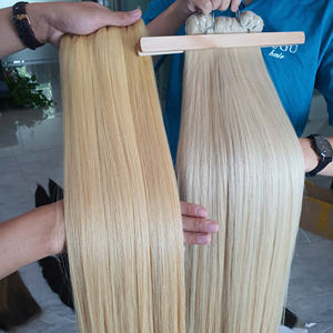 Vente en gros de cheveux bruts soyeux #613 60A blonds super doublement étirés à partir de 100% cheveux humains Vietnam - Product Image 2