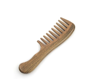 Anti-Static <b>Wooden</b> Hair <b>Comb</b> Fashion Style Wide Tooth for Home and customized large size Salon Use - Product Image 2