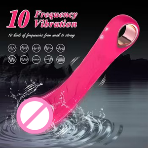 Vibromasseur réaliste en forme de rose - 10 modes puissants, rechargeable, clitoris, point G, anal, multifonction, bâton de massage, jouet sexuel B2B - Product Image 4