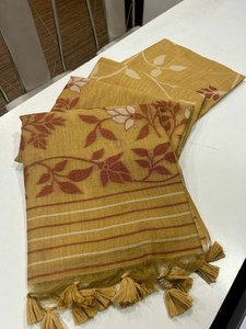 Cao Cấp Mềm Jamdani Georgette Vải Lụa Đẹp Ren Biên Giới Làm Việc Hoa In Màu Sắc Tuyệt Đẹp Ưa Thích Đảng Saree Áo - Product Image 4