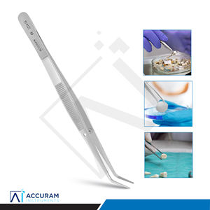 Pinces dentaires de haute qualité réutilisables pour collège dentaire, à bec dentelé angulaire, en acier inoxydable, autoclavables, pinces manuelles pour coton - Product Image 2