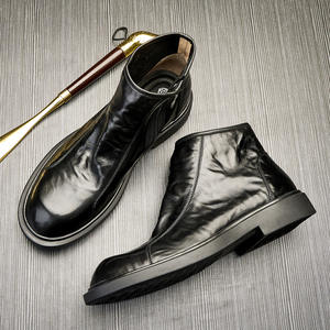 Chaussures Oxford en cuir de vachette pleine fleur avec talon amorti et design antidérapant, chaussures habillées pour hommes, chaussures en cuir - Product Image 2