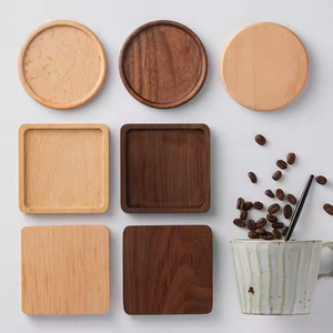 Sous-verres en bois exclusifs pour la décoration intérieure Sous-verres en bois faciles à utiliser par l'artisanat du croissant - Product Image 5