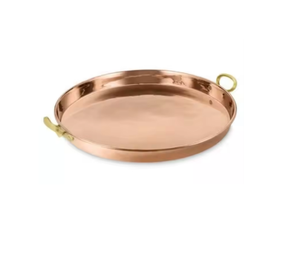 Super vente nouveau plateau de service avec poignée haut de Offre Spéciale belle qualité écologique décoratif plateau à salade en métal rond - Product Image 1