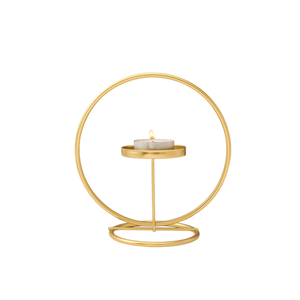 American Style Brass Metal <b>Tealight</b> Candle Holder Luxury Gold Finished For Home Wedding Christmas Tabletop Lighting Decor - Product Image 2