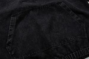 Sudadera con Capucha Moderna Estilo Grunge con Parches Desgastados, Prenda Urbana Oversize, Esencial para el Día a Día - Product Image 2