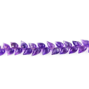 Perles de pierres précieuses en améthyste naturelle facettées en forme de goutte d'eau de 8 pouces de long, 12x7mm, tendance, certifiées IGI, pour la fabrication de bijoux - Product Image 3