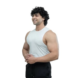2025 nouveauté personnalisé grande taille hommes débardeur respirant tricoté Style décontracté avec conception unie vente en ligne - Product Image 3