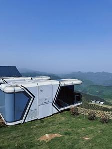 Casa prefabricada Cápsula de camping de diseño de lujo de moda moderna villa portátil con sistema inteligente de nave espacial - Product Image 2