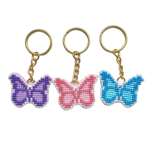 Beautiful dog design white and black coloured <b>seed</b> beaded embroidered keychain and handmade keyring for dog lovers from India - Product Image 5