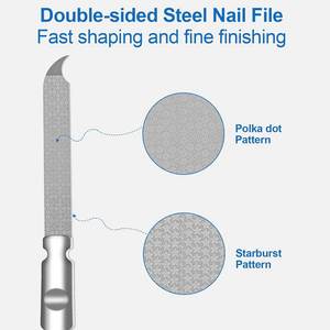 Mini lima de uñas versátil con doble grano para uñas largas, tamaño de viaje para fácil alcance, conveniente para bolsos - Product Image 5