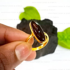 แหวนทองคำขนาด8x25มม. สีดำนิลชุบโรเดียม18K ชุบโรเดียมชุบ925เงินสเตอร์ลิงของขวัญสำหรับเธอ - Product Image 5