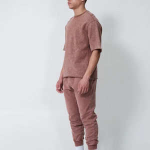 Ensemble T-shirt et pantalon d'été pour homme en coton de haute qualité, service OEM, logo personnalisé, taille XL - Product Image 3