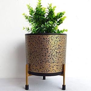 Venta al por mayor moderna decoración del hogar oro hierro interior metal maceta soporte elegante planta y flor soporte para casa y oficina - Product Image 6