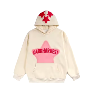 Sudadera con capucha con estampado de estrella Rosa personalizada hecha de tela de alta calidad con opción de personalización - Product Image 1