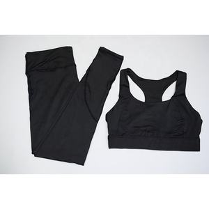 Vente en gros Ensemble de 2 pièces de fitness soutien-gorge de sport sexy en forme de U pour femmes Tenue de yoga sans couture 2 pièces Tenue de yoga fitness pour femmes - Product Image 5