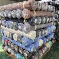 Lot de stock Jenny. Tissu textile coréen en polyester et élasthanne ITY, élasthanne, nombreux coloris brillants, teinture unie, meilleure qualité, robe pour femmes