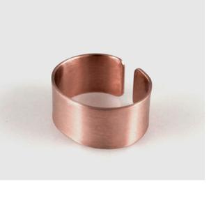 2027 Arizona gros bijoux chrétiens conception Simple bague en cuivre pur pour hommes et femmes anneau texturé martelé pour les femmes - Product Image 2