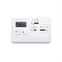 Thermostat mural non programmable à 3 vitesses pour ventilo-convecteur industriel, 220V & 24V, en PC+ABS ignifuge, pour CVC hospitalier