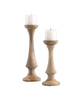 Best Quality 3-Piece Candle <b>Holder</b> Set Natural Color <b>Wooden</b> Design for Home Hotels Restaurants for Gifts Hot Sale - Product Image 1