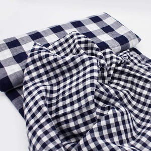 Haute qualité 100% coton mélangé Monocheck serviettes imprimé rayé motif lin vaisselle bonne qualité tissé Golf tissu - Product Image 4