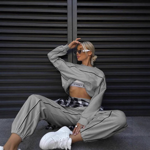 Ensemble de Survêtement <span class=keywords><strong>Femme</strong></span> PASUXI Grande Vente Printemps, Sweat à Capuche Décontracté et <span class=keywords><strong>Pantalon</strong></span> de Jogging Deux Pièces - Product Image 3