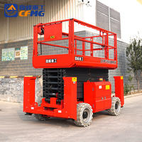 Plateforme élévatrice à ciseaux tout-terrain autopropulsée électrique, vente directe usine