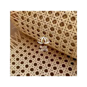 Il miglior prezzo maglia di canna Rattan Rattan rotolo di canna intrecciato tessuto per la casa artigianato arredamento non sbiancato e semi sbiancato fogli di Rattan