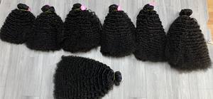 Inky-Extensión de cabello natural rizado de doble estiramiento, no mezclado, cabello humano - Product Image 3